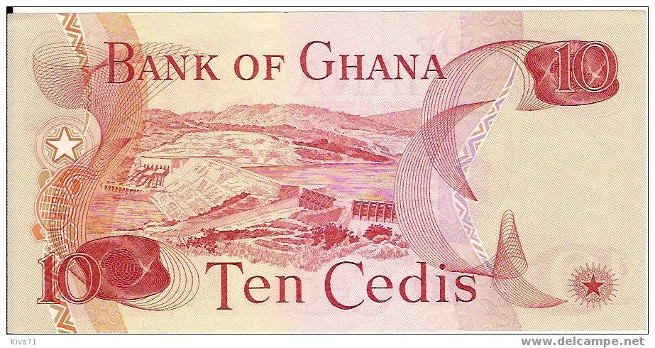 10 Cedis  "GHANA"   2  Janvier 1978 P16   UNC   Ble 33 - Ghana