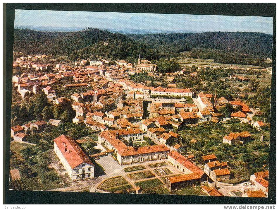 CPSM - Bruyères ( Vosges ) - Vue Générale Aérienne - Au Premier Plan, L' Hôpital ( COMBIER CIM) - Bruyeres