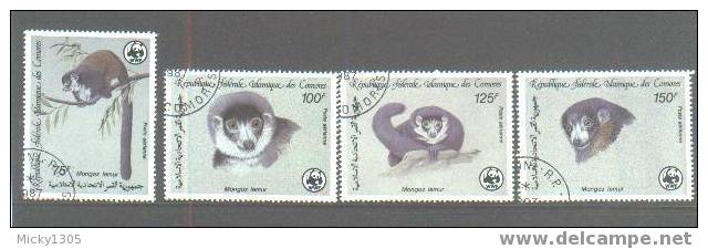 Komoren / Comores - Mi-Nr 792/795 Gestempelt / Used (G226) - Monkeys