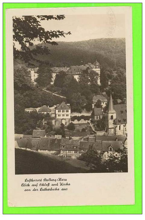 LUFTKNRORT STOLBERG / HARZ - CARD TRAVEL IN 1952 - - Halle (Saale)