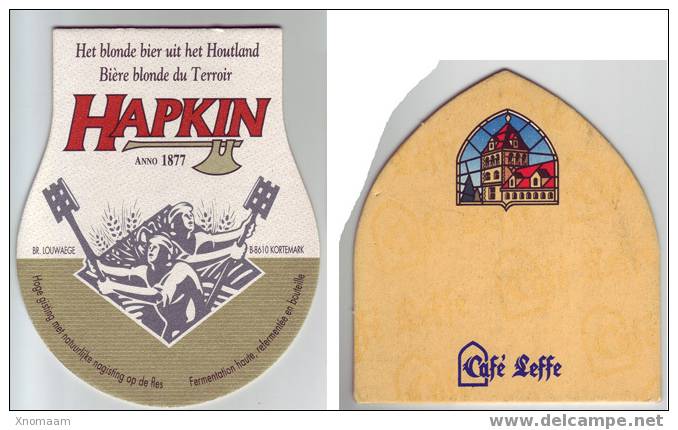 Sous Bocks - Lot De 6 - Adelscott, Café Leffe, Campbell´s Christmas, Hapkin, Wiel´s, Tuborg - Biere Bier Beer - Beer Mats