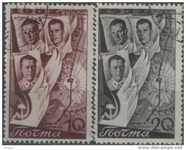 Russia / Soviet Union 1938 Mi# 599-600 (Y&T 632-633) Used - Used Stamps
