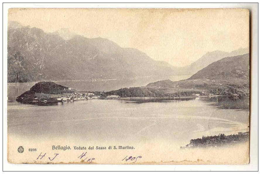 8683 - BELLAGIO - Veduta Dal Sasso Di S. Martino - Andere & Zonder Classificatie