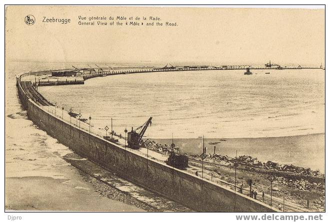 Zeebrugge  Vue Général Du Mole Et De La Rade - Zeebrugge