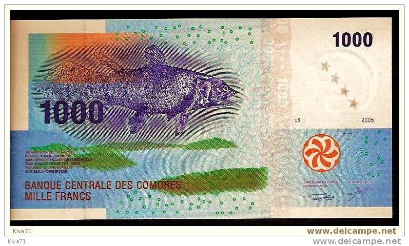 1000 Francs "COMORES"   2005  UNC - Comores