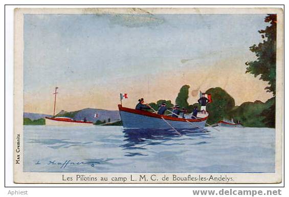 CPA Illustrateur Haffner - Les Ilotins Au Camp L.M.C. De Bouafles Les Andelys - Haffner