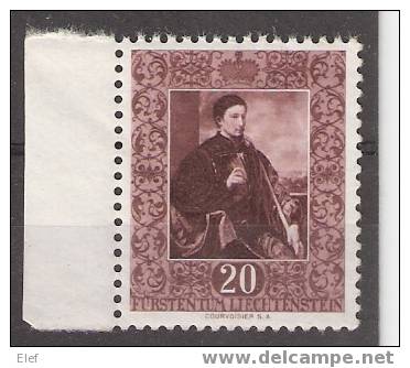 Liechtenstein ,1952 , Yvert N° 268 Neuf ** Avec Bord De Feuille  "Portrait , Par Savoldo "  ; TB - Neufs