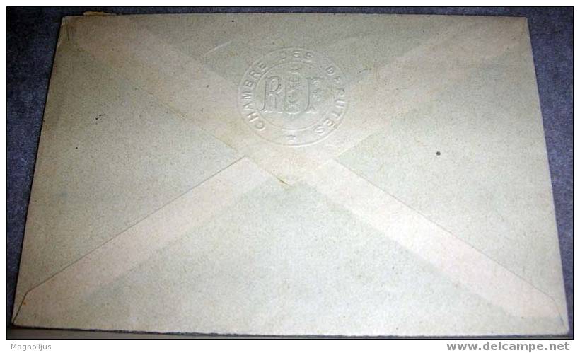 France,Letter,Chambre Des Deputes,Cover,vintage - Storia Postale