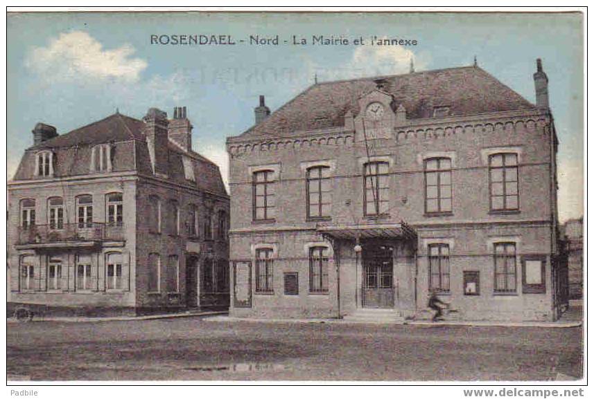 Carte Postale  59. Dunkerque  Rosendael  La Mairie Et L'annexe - Dunkerque