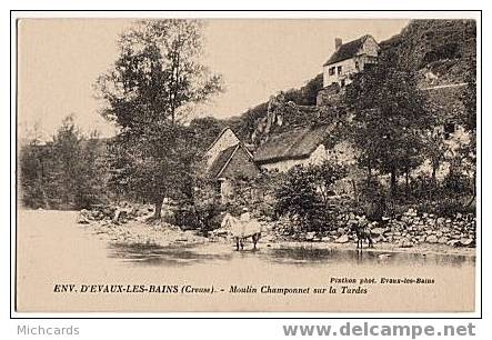 CPA 23 Moulin Champonnet Sur La Tardes - Env. D Evaux - Guéret