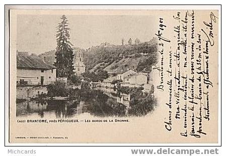 CPA 24 BRANTOME, Pres Perigueux - Les Bords De La Dronne - Brantome