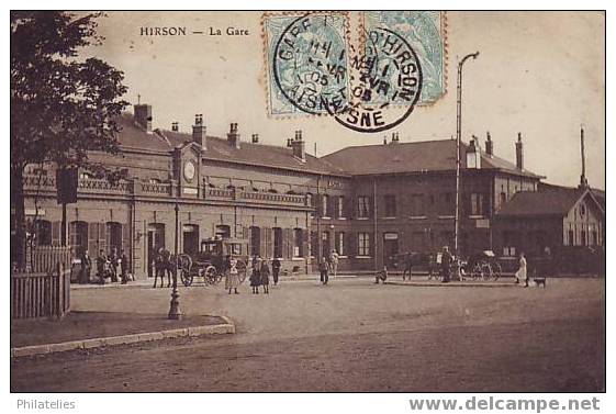 HIRSON  LA  GARE  1905 - Hirson
