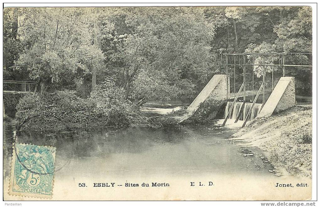 77. ESBLY.  SÎTES DU MORIN.  BEAU PLAN. - Esbly