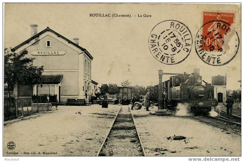 16 - ROUILLAC - La Gare - TRÈS BELLE ANIMATION - Rouillac