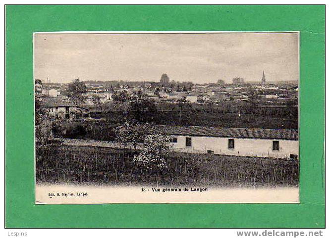 LANGON -- Vue Générale De - Langon