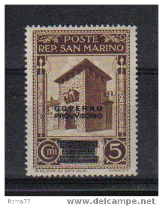 17 - SAN MARINO , N. 266 Decalco Leggero  *** - Varietà & Curiosità