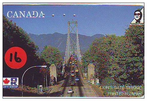 Telecarte Japan Le Canada S'est Relié (16) - Canada