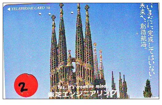 Telecarte Japon L'Espagne Reliée (2) - Autres & Non Classés