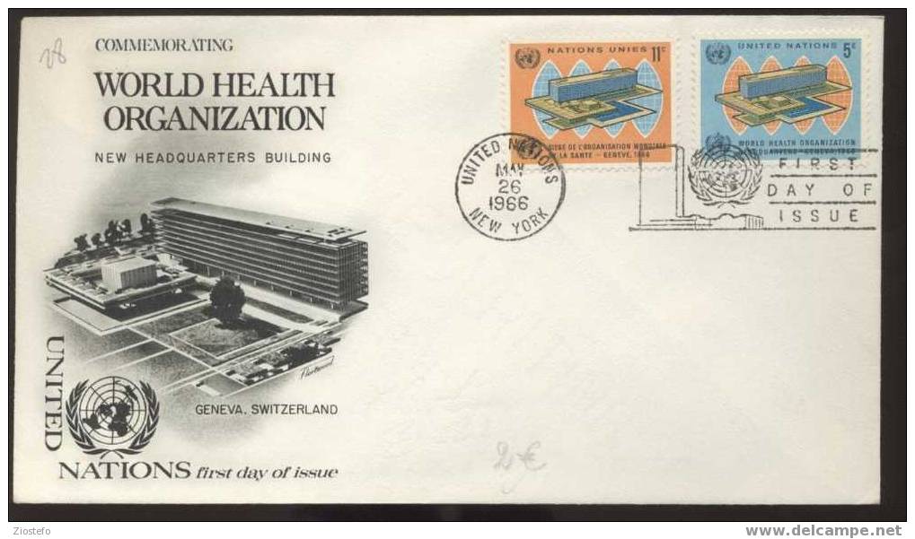 Fde28  Fdc United Nations World Health Organization Who 1966 - Autres & Non Classés