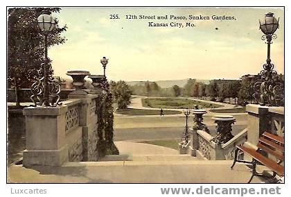 255.  12TH STREET AND PASEO ,SUNKEN GARDENS,KANSAS CITY,MO. - Sonstige & Ohne Zuordnung