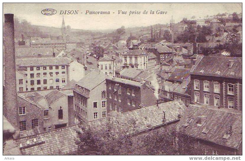 DISON = Panorama - Vue Prise De La Gare  (Preaux) Vierge - Dison