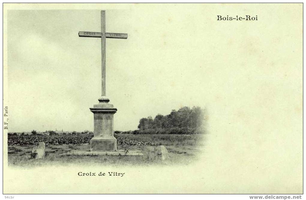 Cpa (77) Bois Le Roi Brolles.croix De Vitry - Bois Le Roi