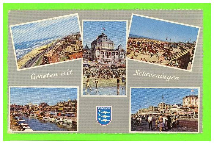 NEDERLAND, GROETEN UIT SCHEVENINGEN - 5 PICTURES - CARD TRAVEL IN 1961 - - Scheveningen