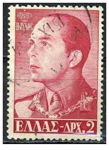 PIA - GRE - 1957 - Roi Paul 1° - Re Paolo 1°- (Un 647) - Usados