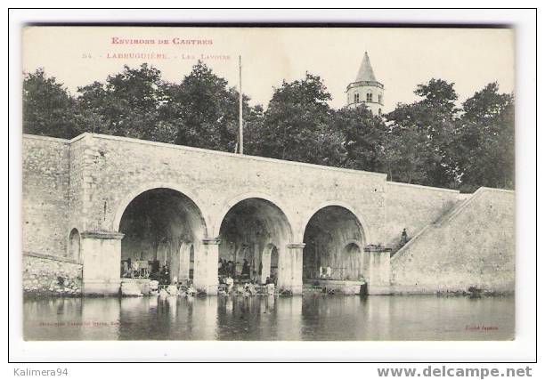 TARN  /  Environs  De  CASTRES  :  LABRUGUIÈRE / LES  LAVOIRS ( Belle Animation ! ) /  Cliché JANSON  ( Cpa Précurseur ) - Labruguière