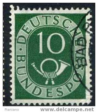 PIA - GER - 1951-52 - Corno Di Posta  - (Yv 14) - Usati