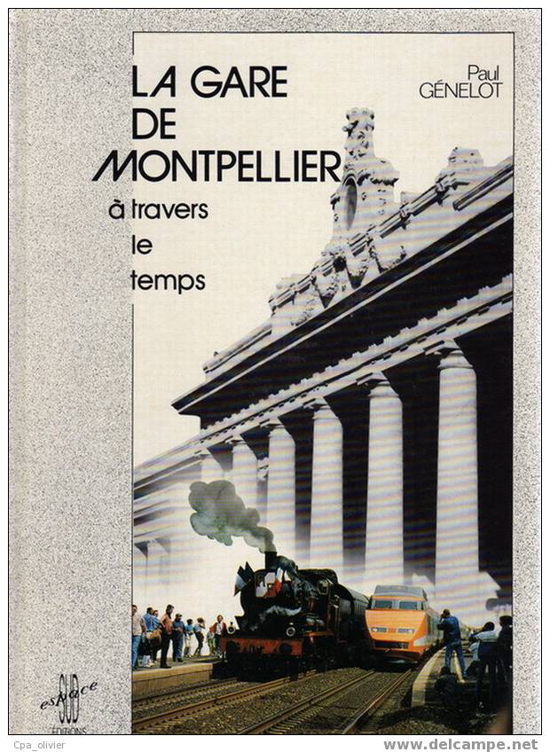 MONTPELLIER Gare à Travers Le Temps, 1833 à 1993, Chemin De Fer, Interet Local, Cartes Postales, Photos, Par P. Genelot - Libri & Cataloghi