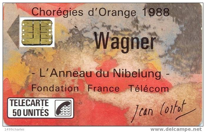 F 23  WAGNER   50u  Puce SC3  De 1988  Cote 40 Euros!!! - 1988