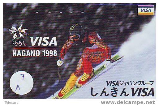 Jeux Olympiques (7a) OLYMPIC GAMES NAGANO SPORT Sur Telecarte - Olympische Spiele