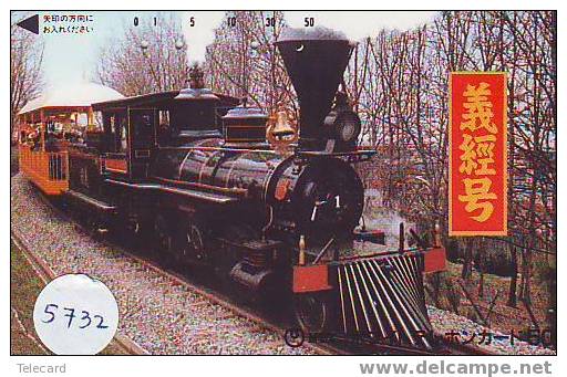 Trein Train Trenes Zug Eisenbahn Locomotive Locomotif Sur Telecarte Japon (5732) - Trains