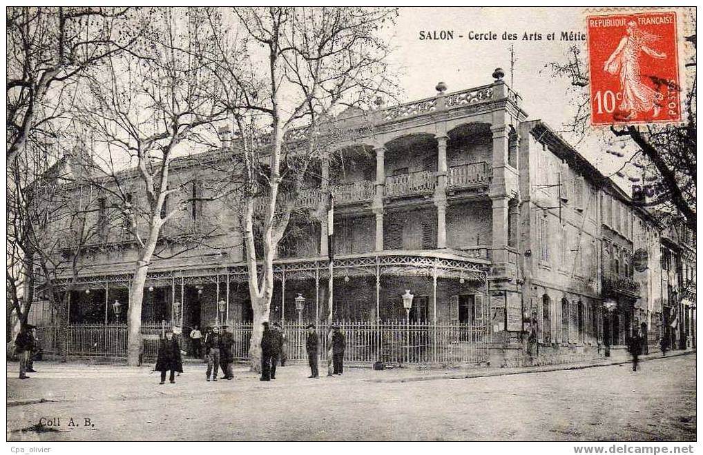 13 SALON Cercle Des Arts Et Métiers, Animée, Ed AB, 190? - Salon De Provence