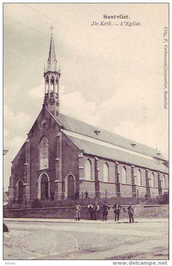 SANTVLIET = De Kerk  (F. Verheezen) Animée (vierge) - Andere & Zonder Classificatie