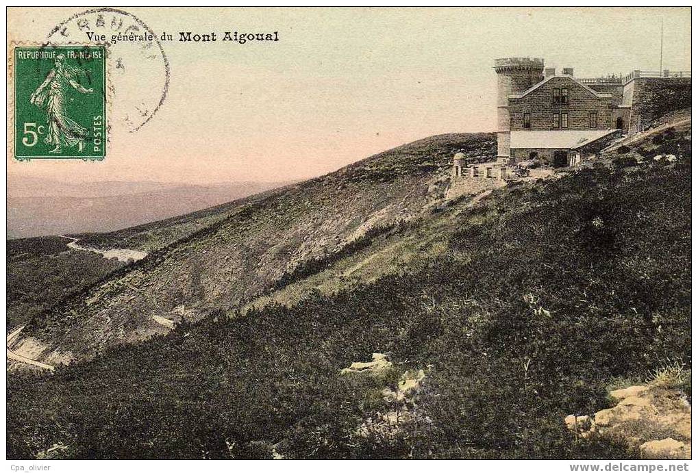 30 MONT AIGOUAL (envs Vigan) Observatoire, Vue Générale, Colorisée, Ed ?, 1911 - Le Vigan