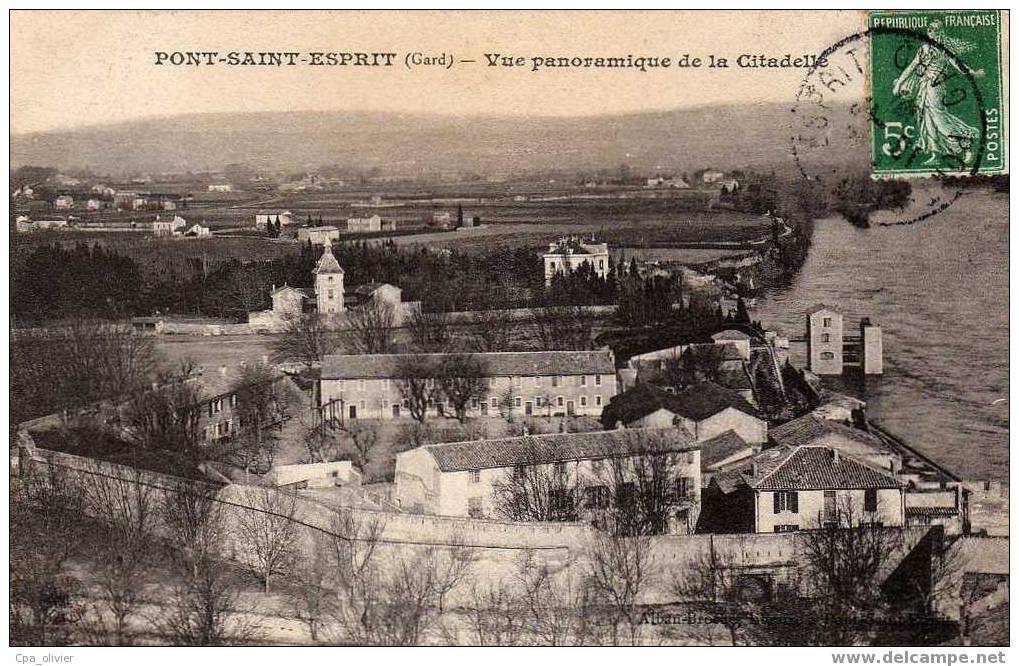 30 PONT ST ESPRIT Vue Générale, Panoramique De La Citadelle, Ed Broche, 190? - Pont-Saint-Esprit