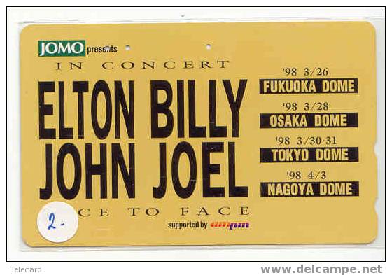 BILLY JOEL And ELTON JOHN On Phonecard Japan (2) - Personen