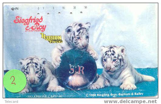 SIEGFRIED AND ROY On Phonecard Japan (2) - Personajes