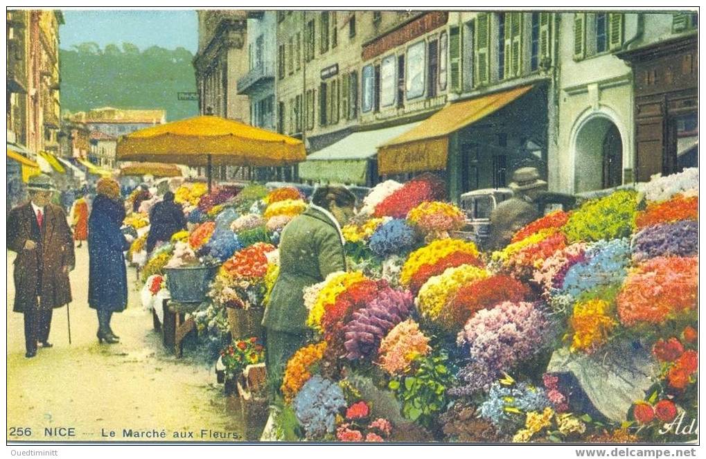 Nice.Le Marché Aux Fleurs.Belle Cpa Couleur. - Marchés, Fêtes