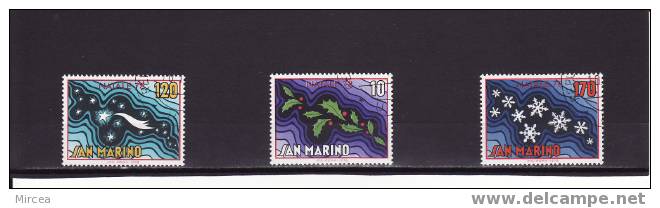 8869 - Saint-Marin 1978 - Yv.no.968/70  Obliteres - Used Stamps
