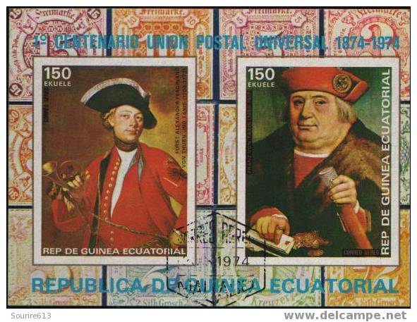 Bf Philatélie & Monnaies >  U.P.U. Guinea 1974 Von Thurn Und Taxis & Franz Von Taxis Trompette - U.P.U.