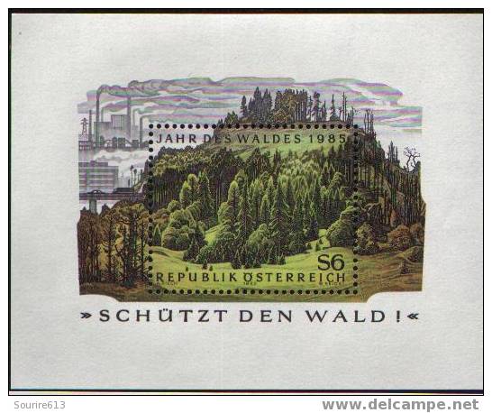 Bf  Santé >  Pollution   Autriche 1985 Protégeons La Forêt - Pollution