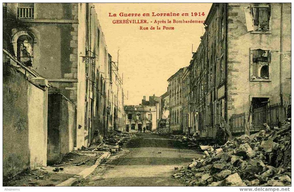 CPA 54 : GERBEVILLER Rue De La Poste - Gerbeviller