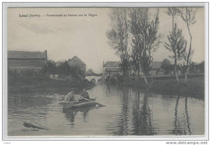 LOUE. PROMENADE EN BATEAU SUR LA VEGRE - Loue