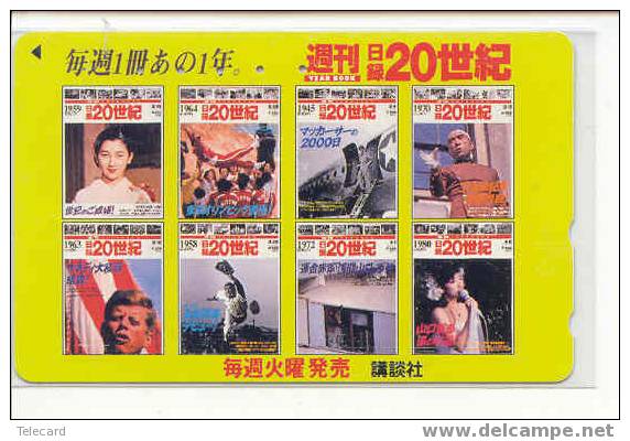 President KENNEDY Sur Telecarte Japon (3) - Personajes