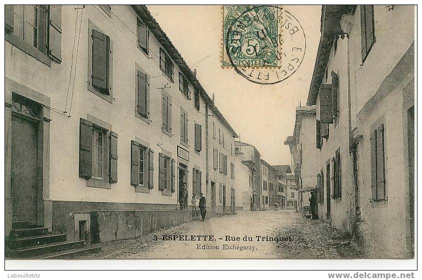 PAYS BASQUE - ESPELETTE - Rue Du Trinquet - Autres & Non Classés