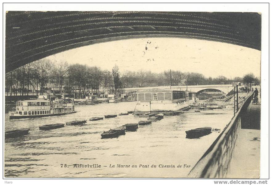 ALFORTVILLE - La Marne Au Pont Du Chemin De Fer (475) - Alfortville