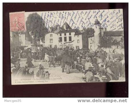 15481 Auvergne Le Marché Aux Veaux à Combronde édit.juliot N°177 Animée  Belle Carte Précurseur - Combronde